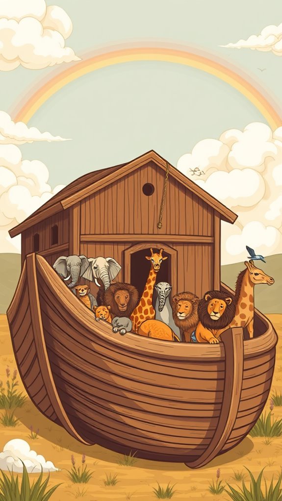 vintage noah s ark clipart