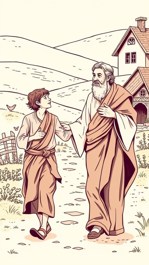 vintage prodigal son illustration