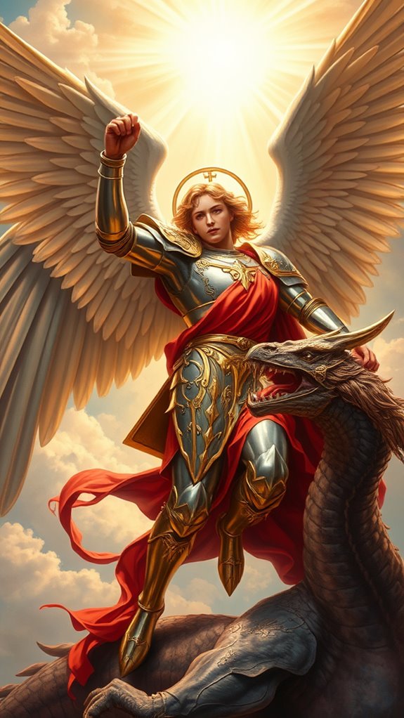 vivid depiction of st michael