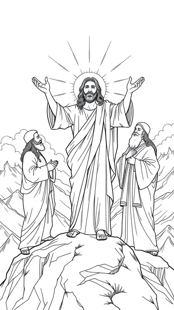 vivid jesus transfiguration illustration