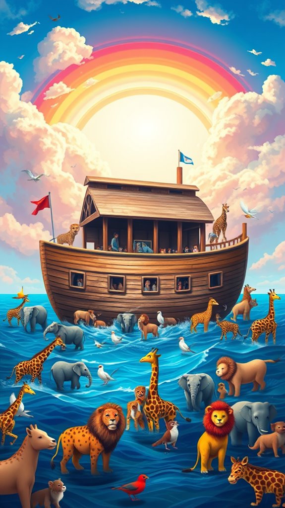 vivid representation of noah s ark