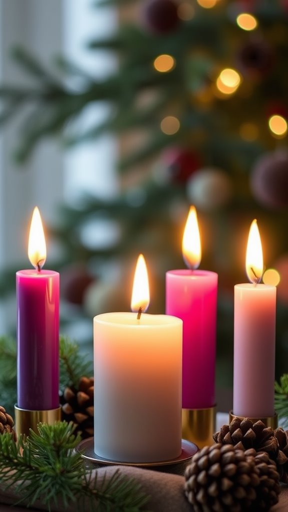 warm glow of candles