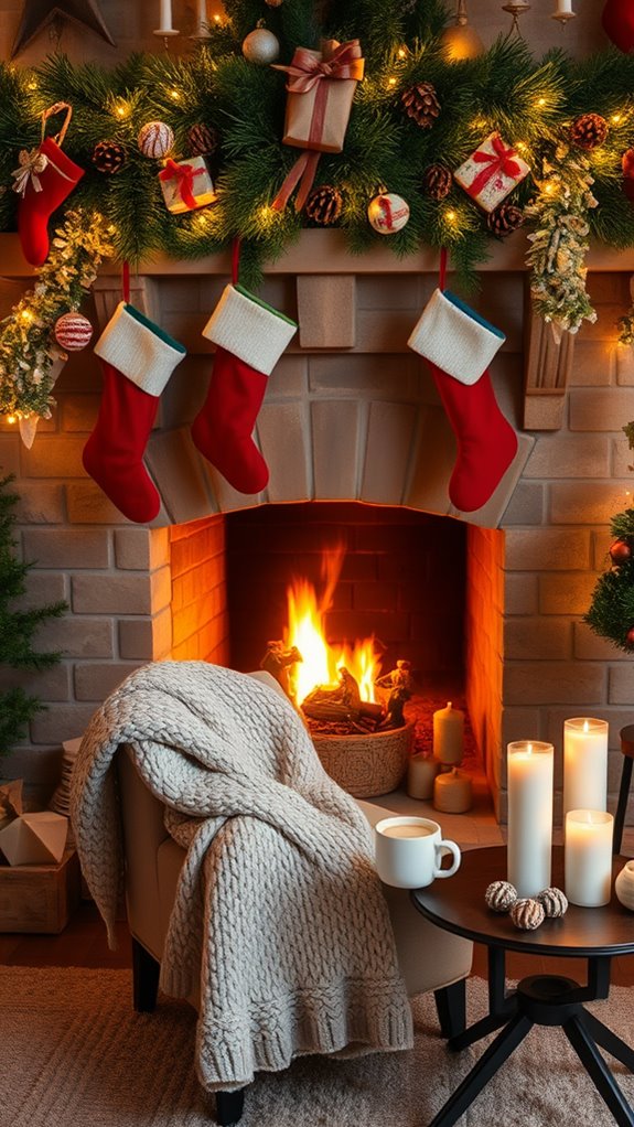 warm holiday hearth ambiance