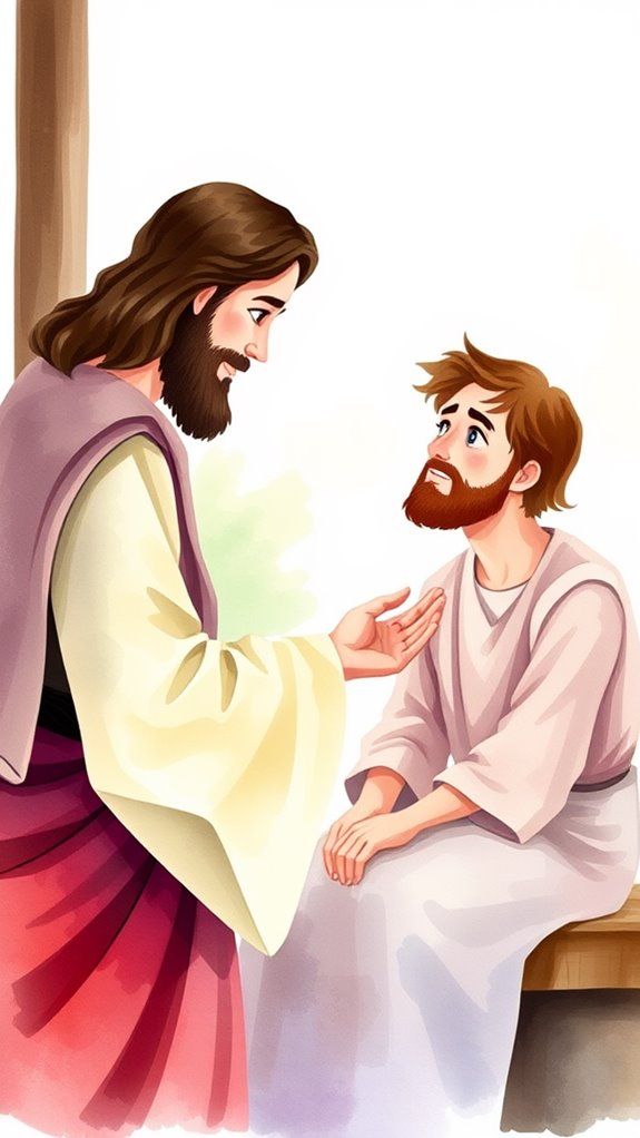 watercolor jesus calls matthew