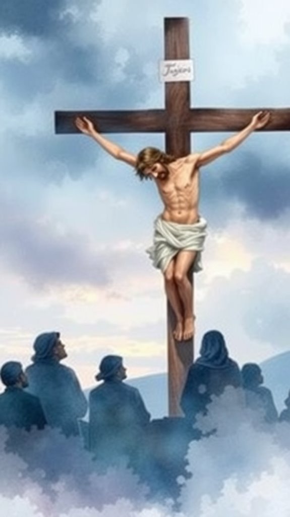 watercolor jesus crucifixion art