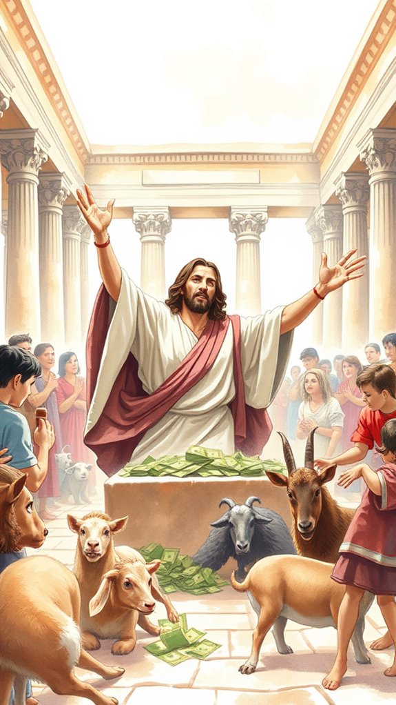 watercolor retro temple cleansing