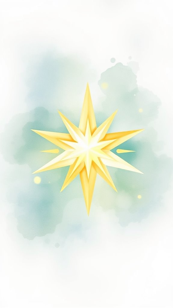 watercolor star of bethlehem