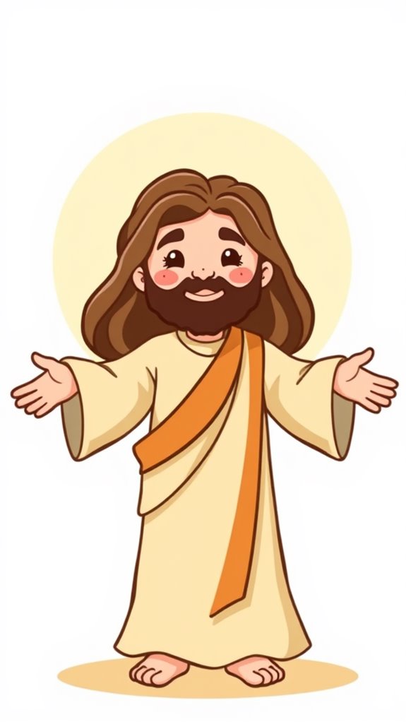welcoming jesus clipart image