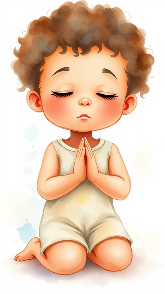 whimsical child prayer artwork