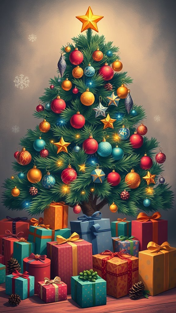 whimsical christmas gifts displayed