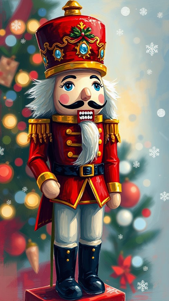 whimsical holiday ballet scene