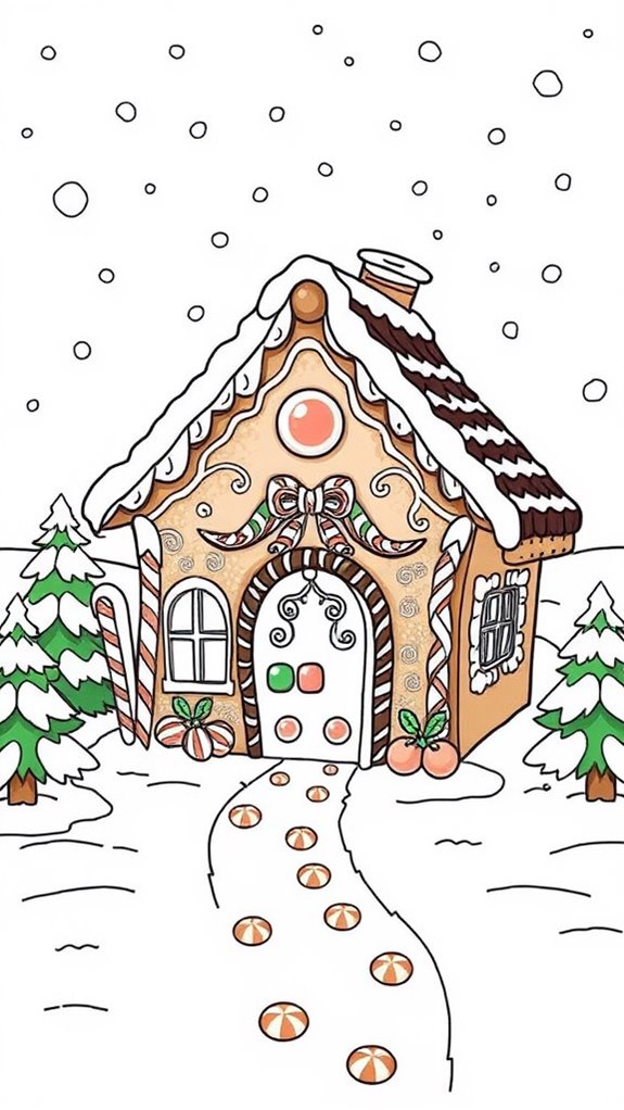 winter wonderland gingerbread house