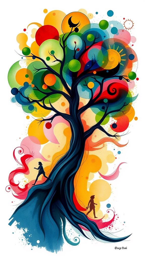zacchaeus abstract art representation