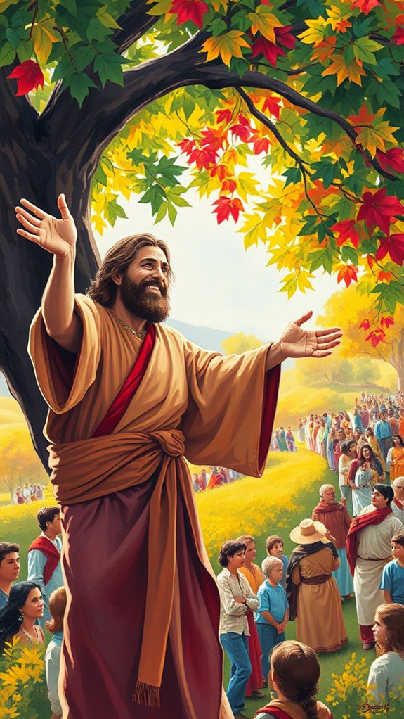 zacchaeus acrylic painting technique