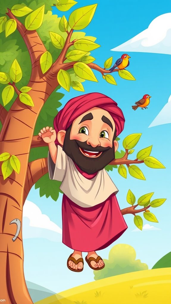 zacchaeus cartoon character illustration