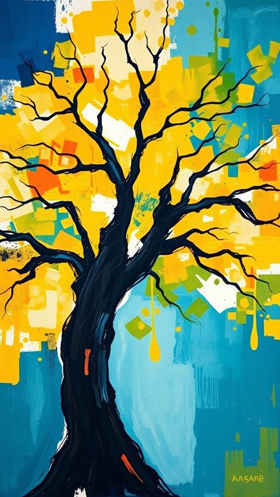 zacchaeus depicted in abstraction