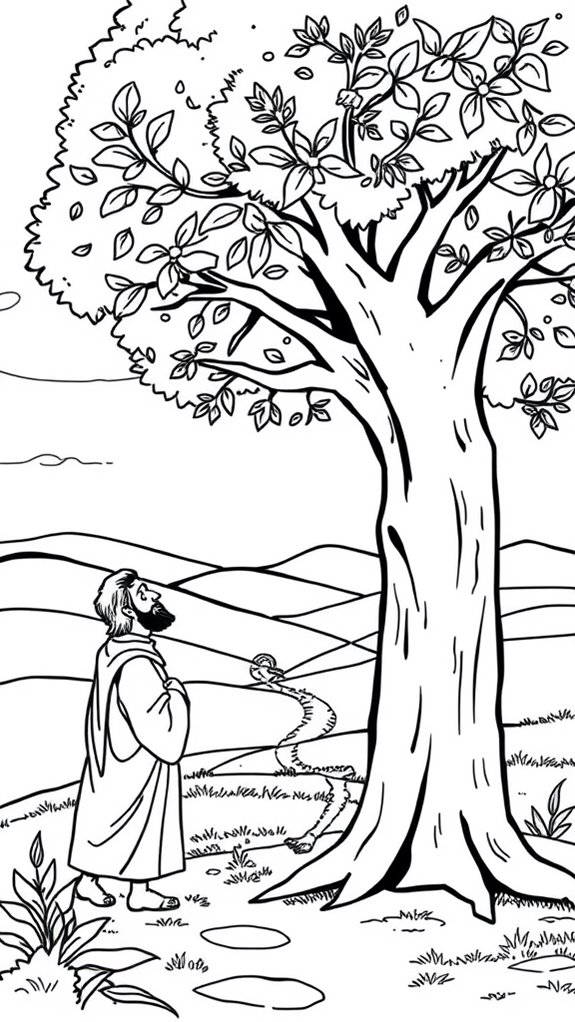zacchaeus meets jesus illustration