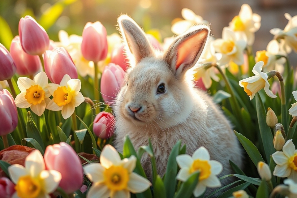 adorable easter bunny blooms