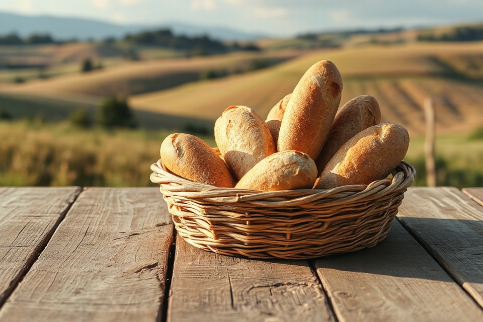 basket of bread photo