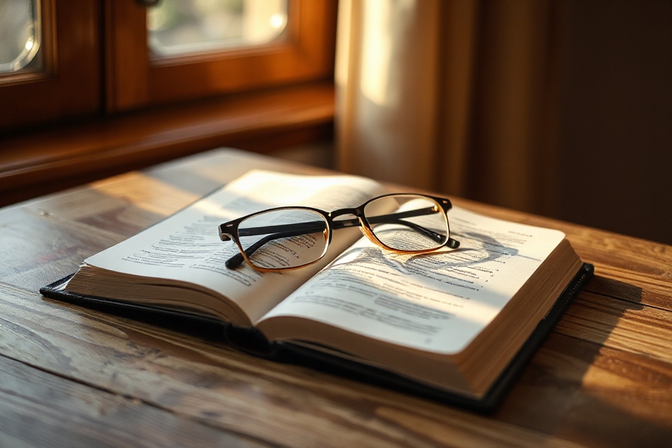 bible and glasses photo