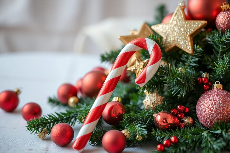 candy cane holiday ornaments