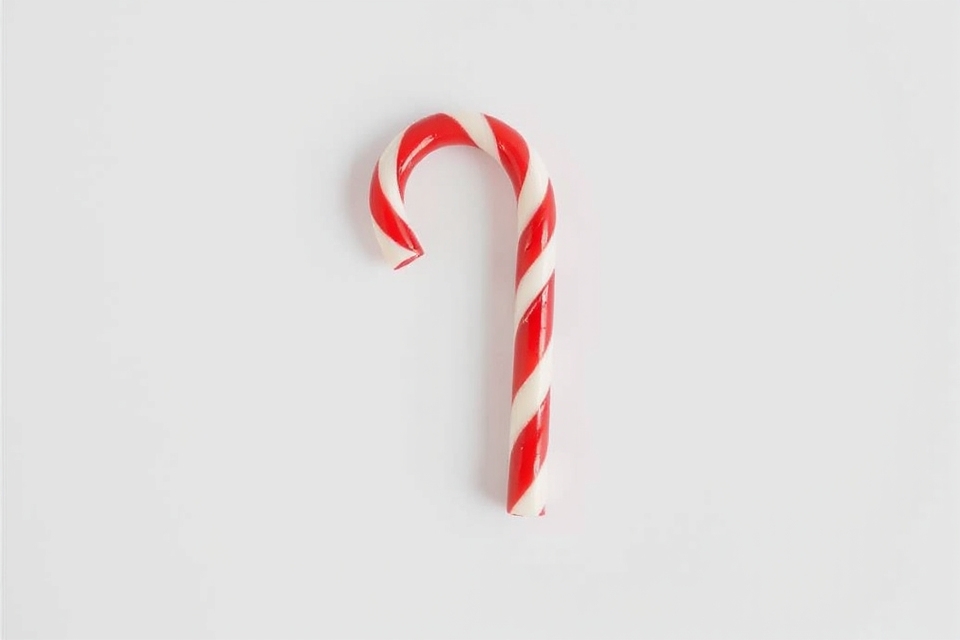 candy cane minimalist photo