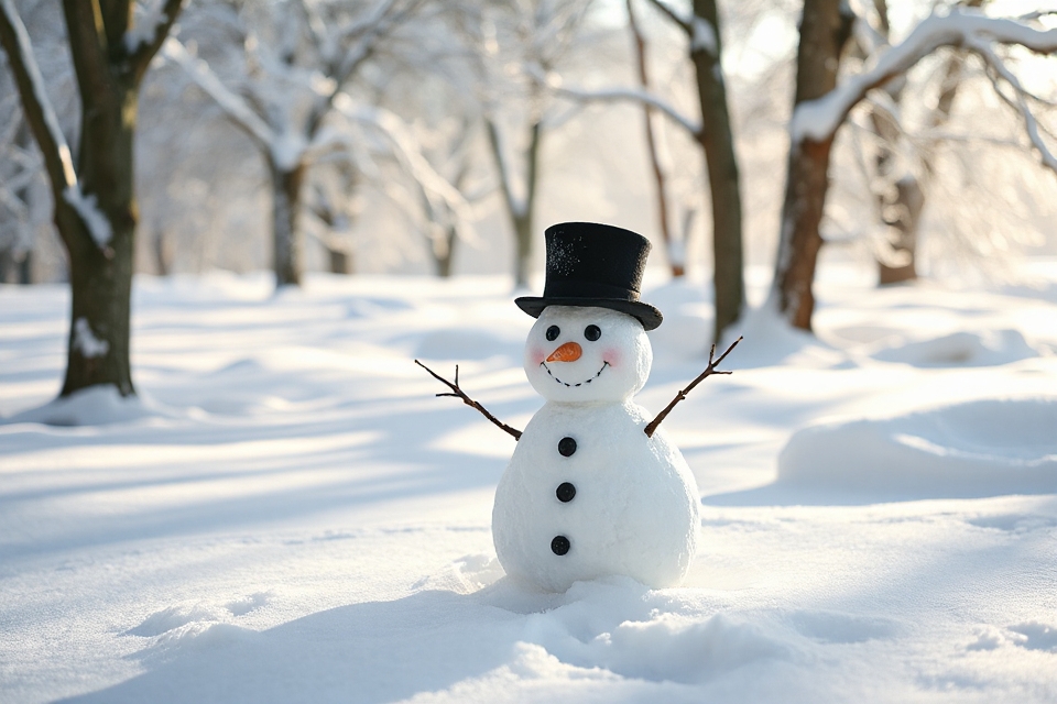 charming snowman top hat