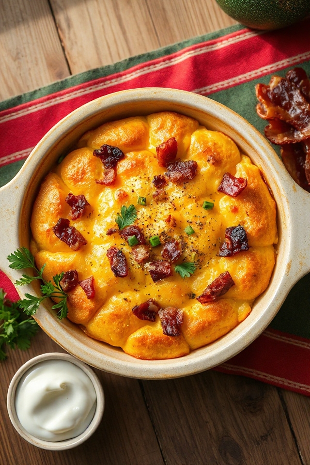 cheddar bacon holiday breakfast