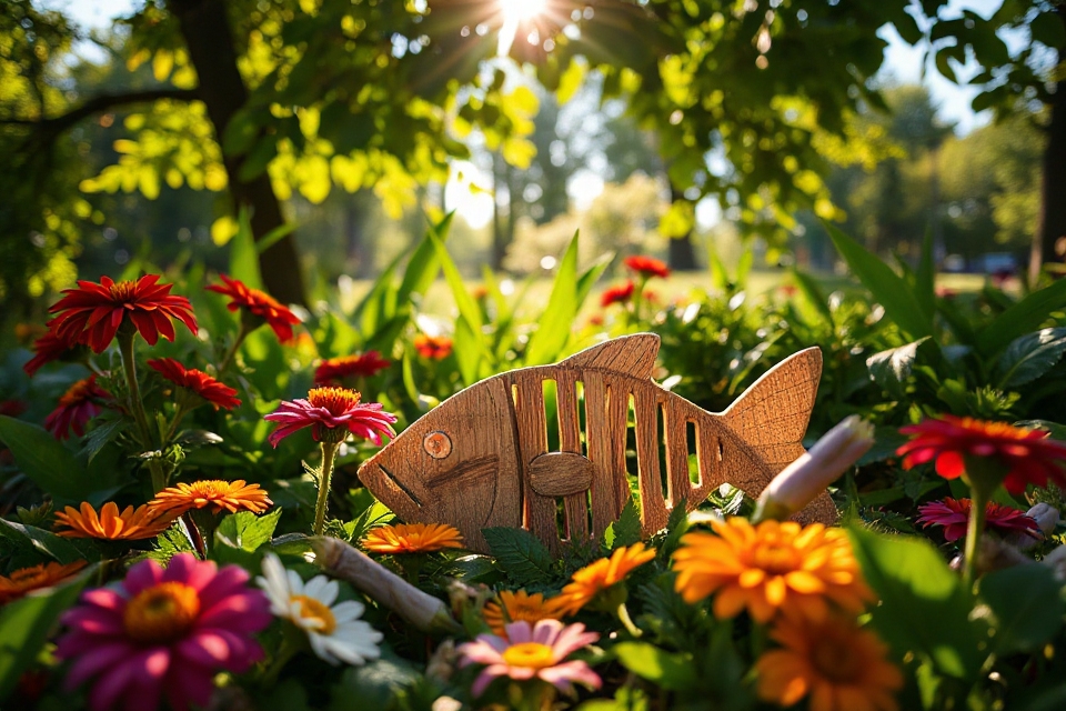 christian fish garden decoration