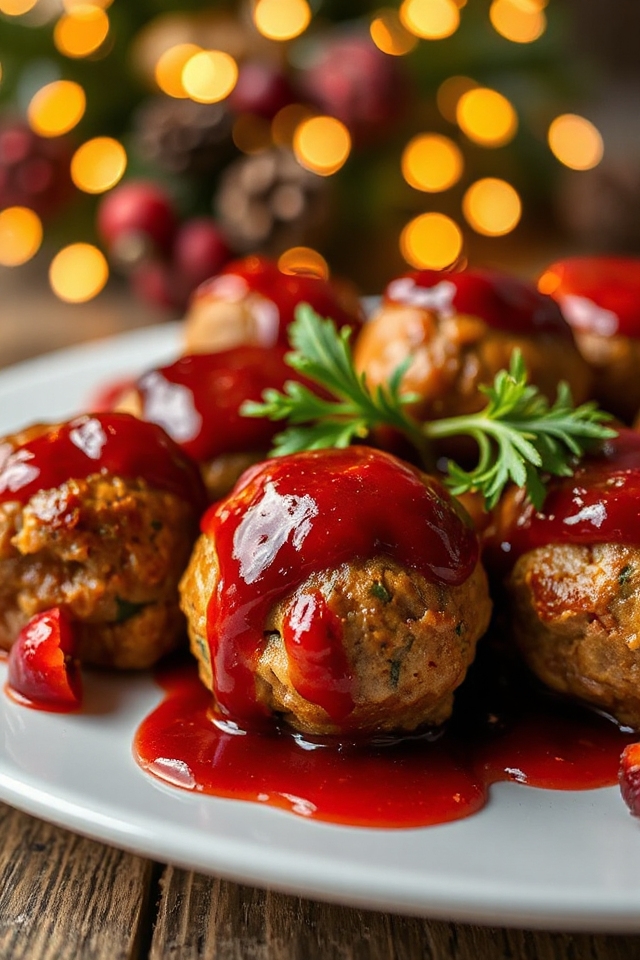 christmas meatballs with sauce