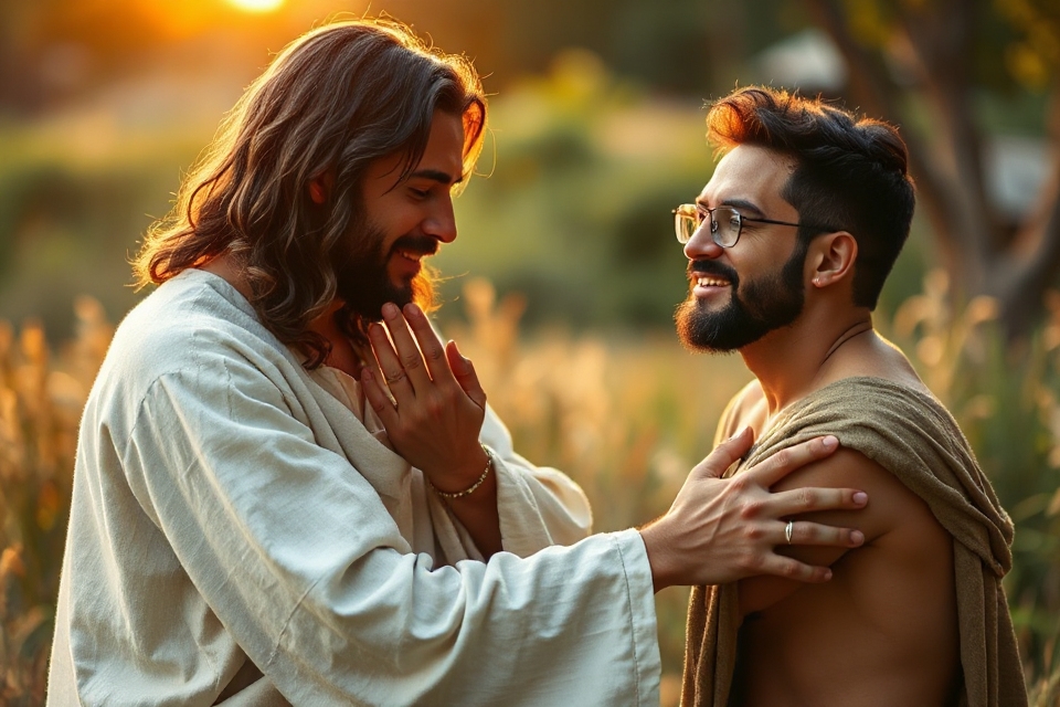 compassionate healing stock photo