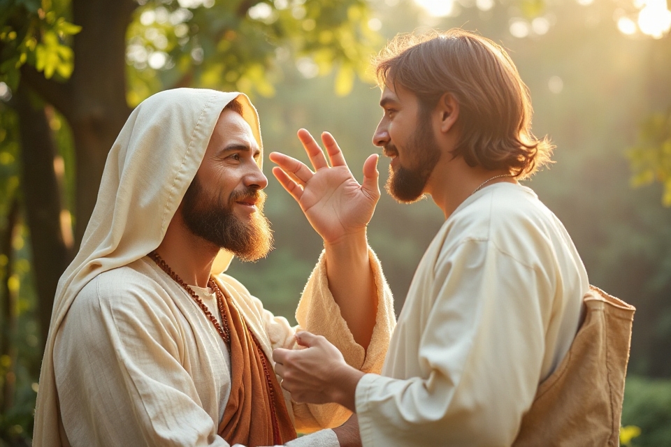 compassionate healing touch depicted