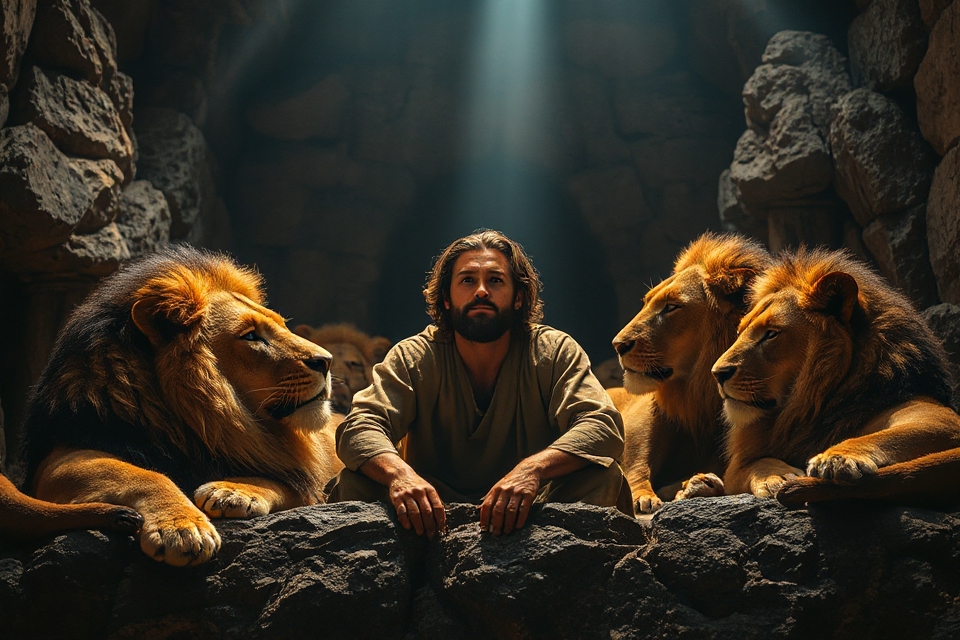 daniel in lions den