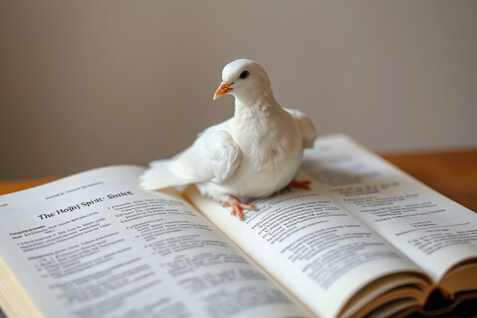 dove on open bible