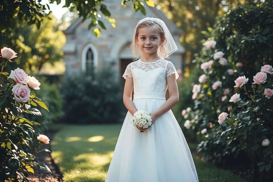 elegant first communion photo