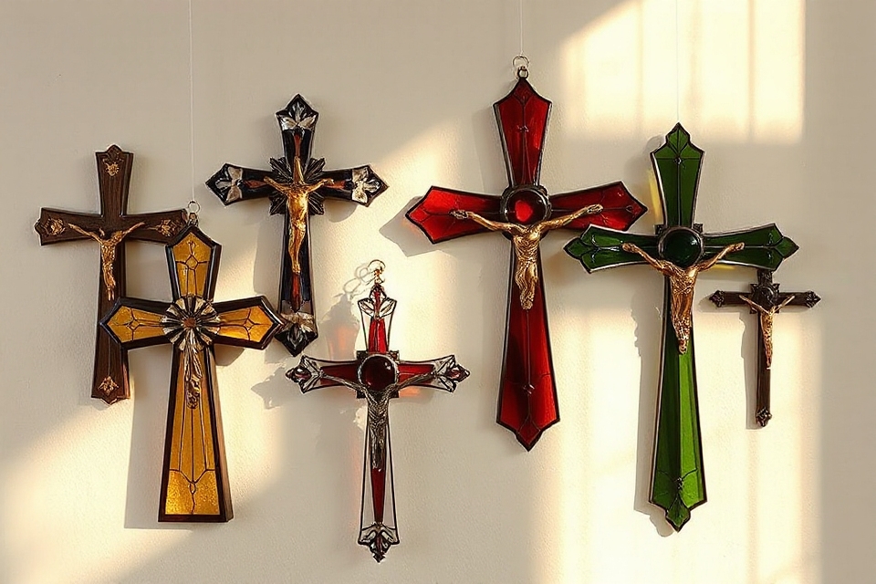 elegant illuminated stained glass