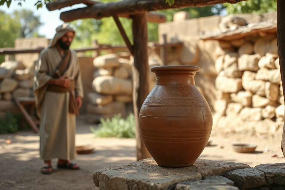 elijah and widow s clay jar
