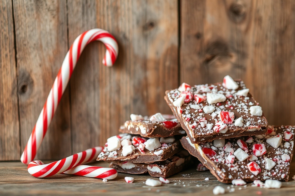 festive candy cane photo
