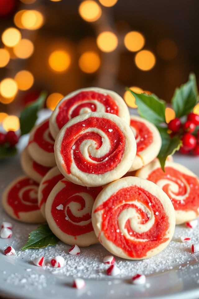 festive christmas pinwheel cookies