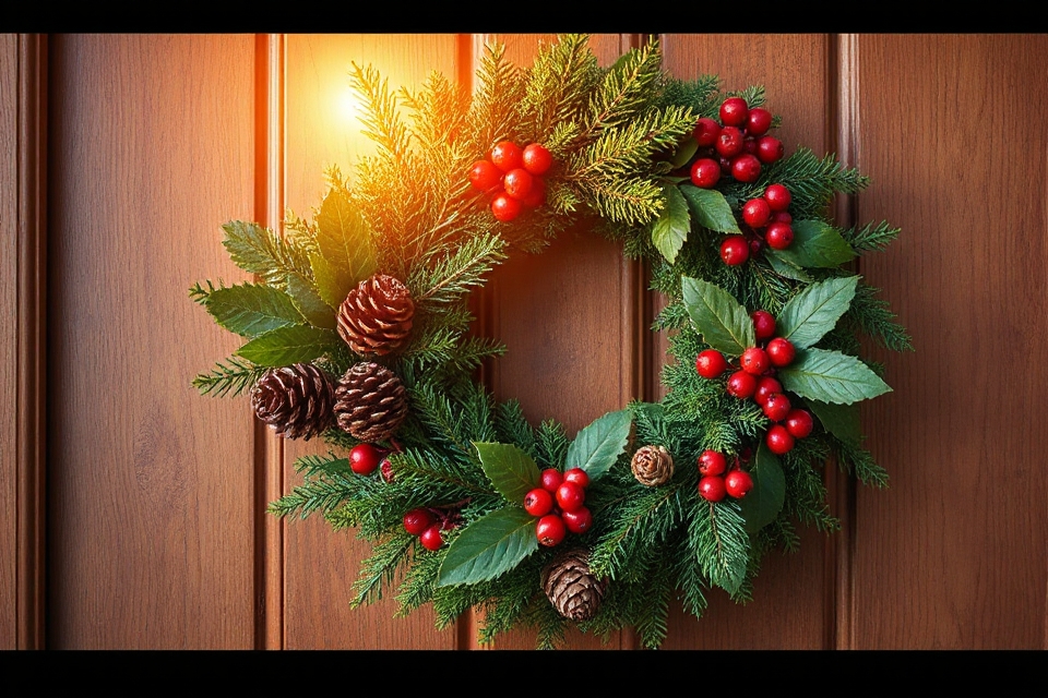 free natural christmas wreath