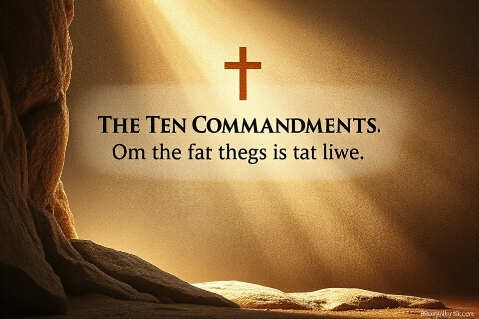 free vibrant commandments art
