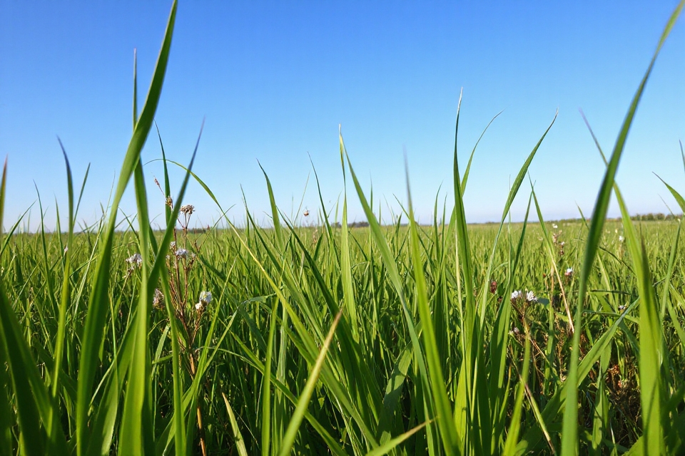 gentle breeze through grass