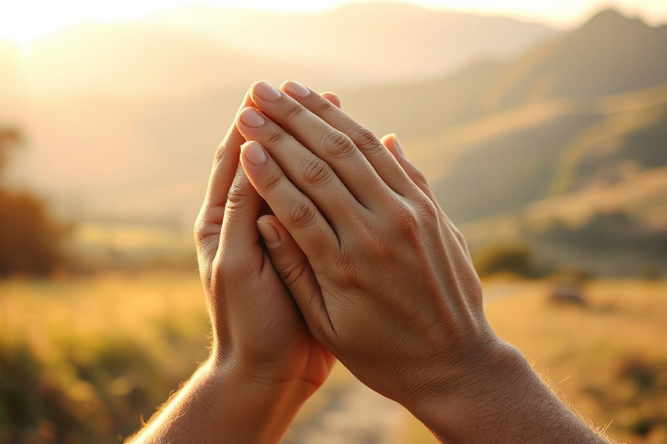 hands in prayer photo