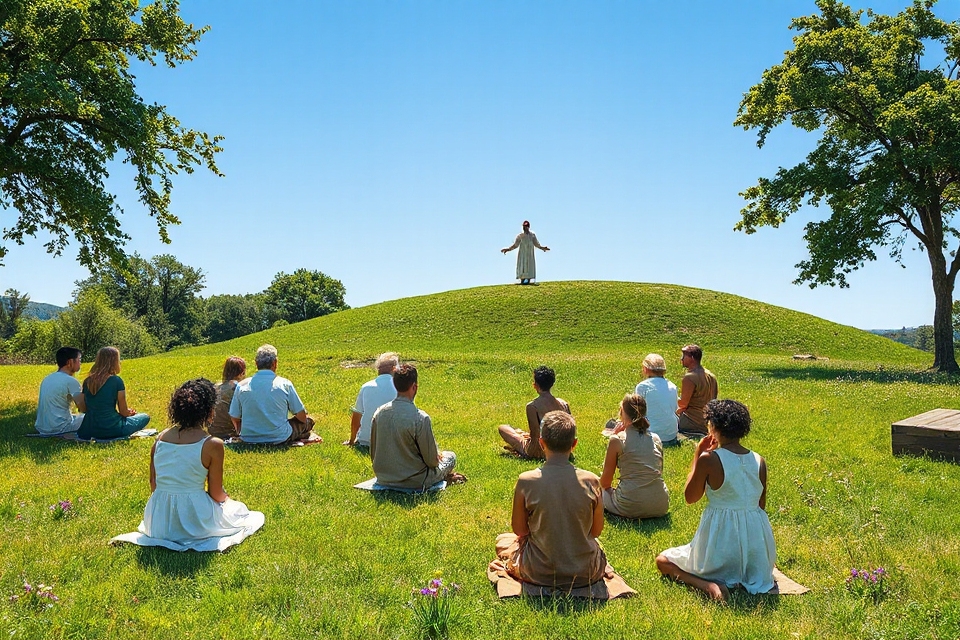 humble gathering in nature