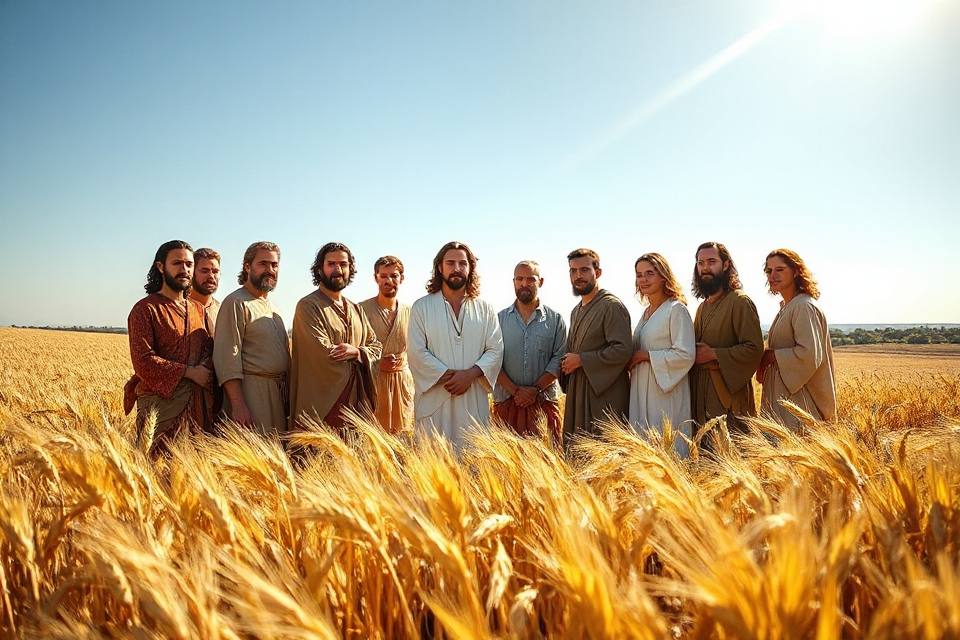 jesus and disciples wheat field