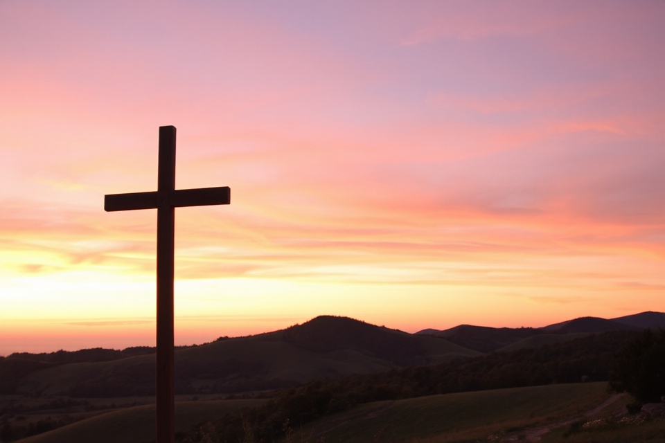 jesus crucifixion on hilltop