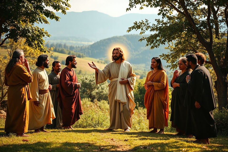jesus glowing light appearance