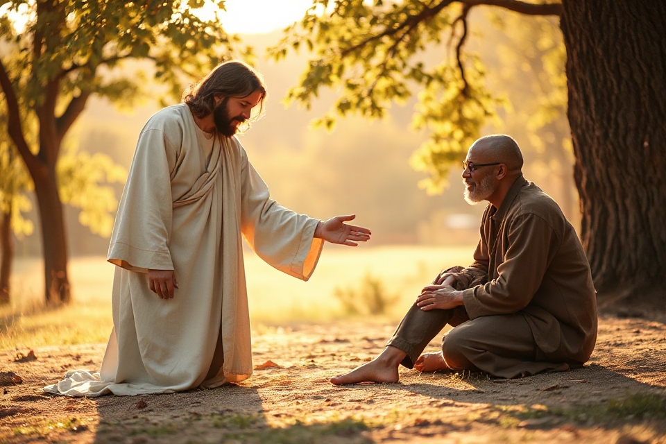 jesus heals blind man