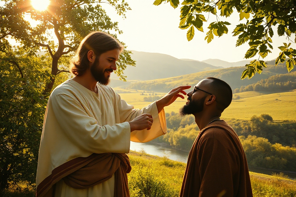 jesus heals blind man
