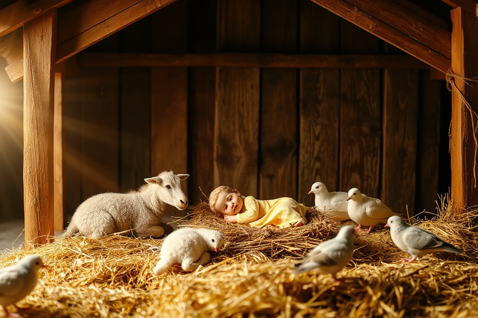 jesus in manger scene
